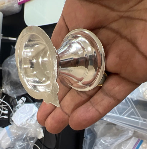 Pure Silver Plain Pair Diyas 20g